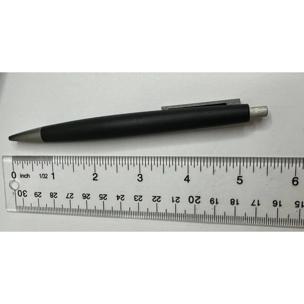 Lamy Ballpoint Pen Black Brushed Stainless Steel 2000